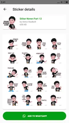 Kumpulan Stiker WhatsApp Keren 2020 WAStickerApps android App screenshot 5